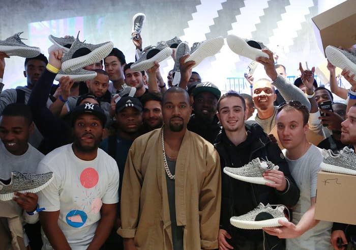Kanye West Surprises Yeezy 350 Boost Shoppers