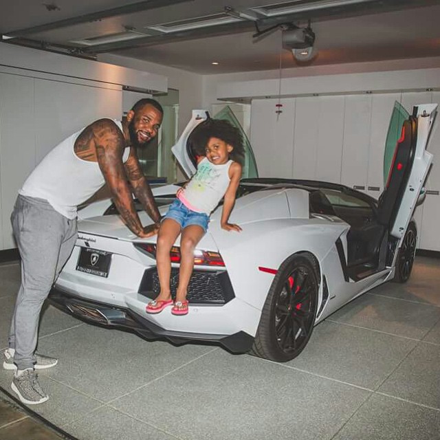 The Game wearing the adidas Yeezy 350 Boost Grey