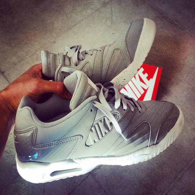 Andre Agassi Shows Off Grey Nike Air Tech Challenge 4 Low