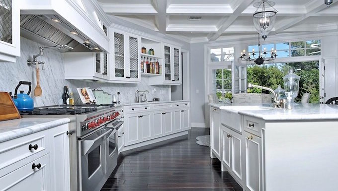 All White Interior Kitchen