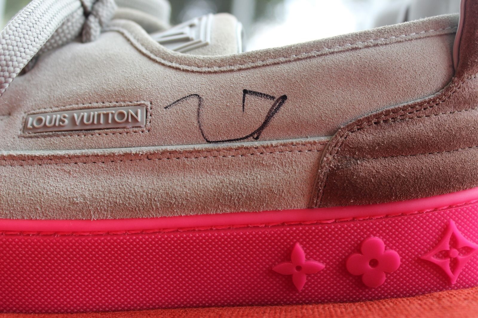 Louis Vuitton Mr. Hudson Kanye Grey/Pink (Signed) Men's - YP6U8PSC - US