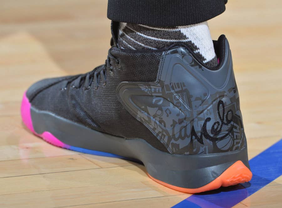 SoleWatch: Carmelo Anthony Wears a Very 'Knicks' Jordan Melo M12 PE