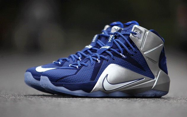 Blue and white clearance lebrons