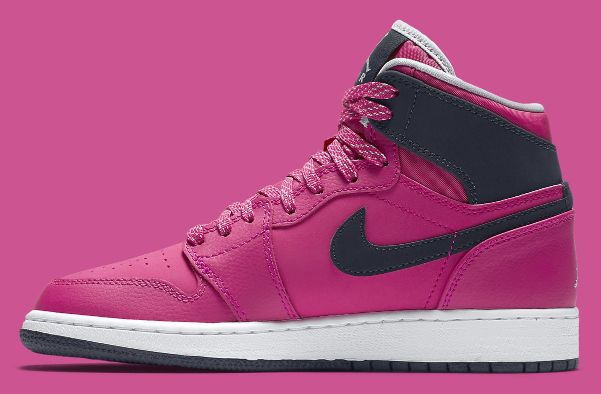 Air Jordan 1 High Girls Pink/Black (3)