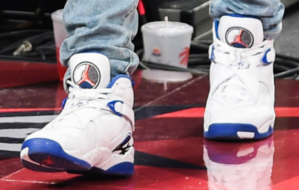Drake Wearing the &#x27;Kentucky Blue&#x27; Air Jordan 8 (4)