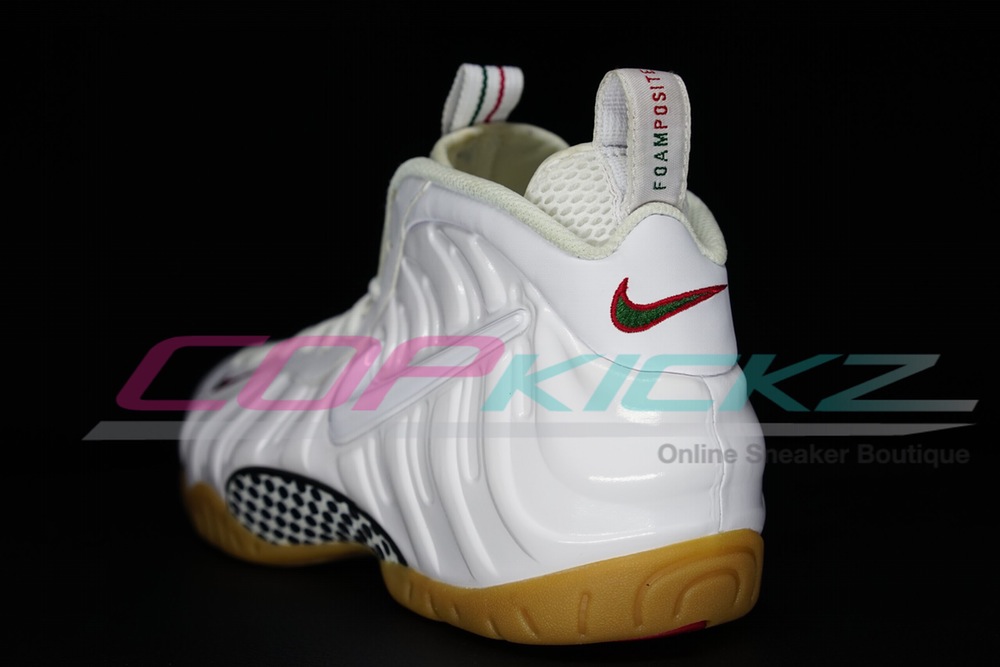 Nike foamposite gucci clearance white