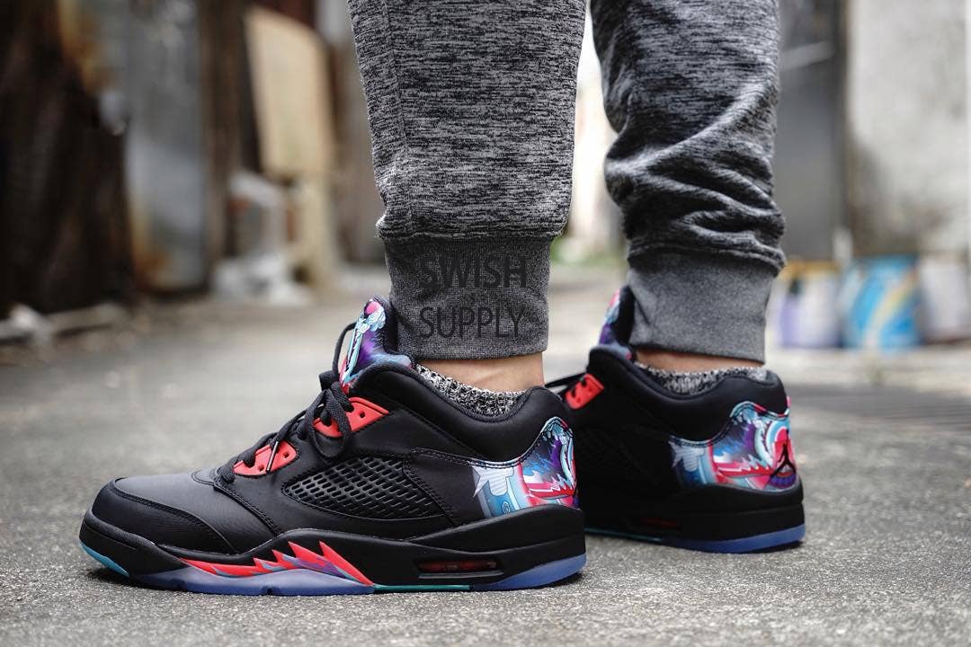 See What the 'China' Air Jordan 5 Low Looks Like On-Foot | Complex
