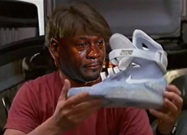 Best Michael Jordan Crying Sneaker Memes: Nike Mag