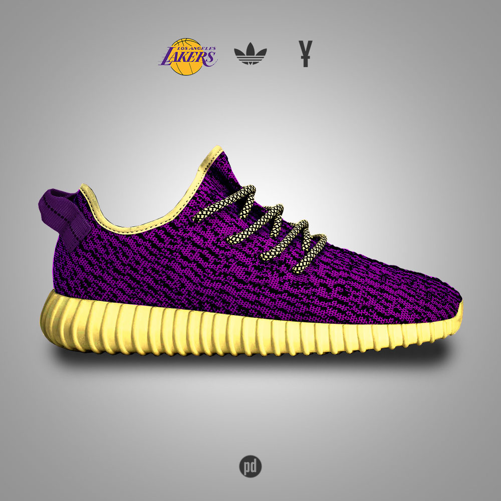 adidas Yeezy 350 Boost for the Los Angeles Lakers