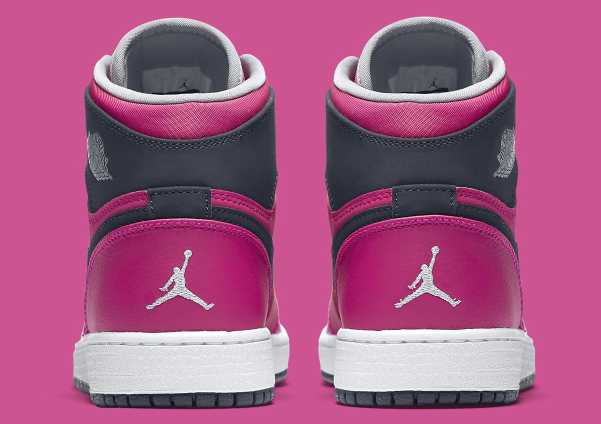 Air Jordan 1 High Girls Pink/Black (6)