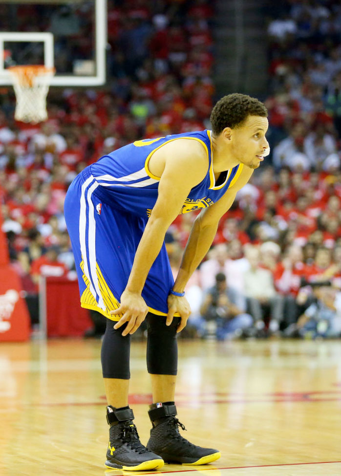 Stephen Curry wears Black/Yellow Under Armour Curry One PE in Game 3 (1)