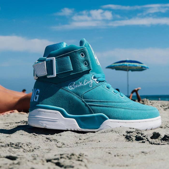 Ewing 33 Hi Turquoise Suede Release Date Sand