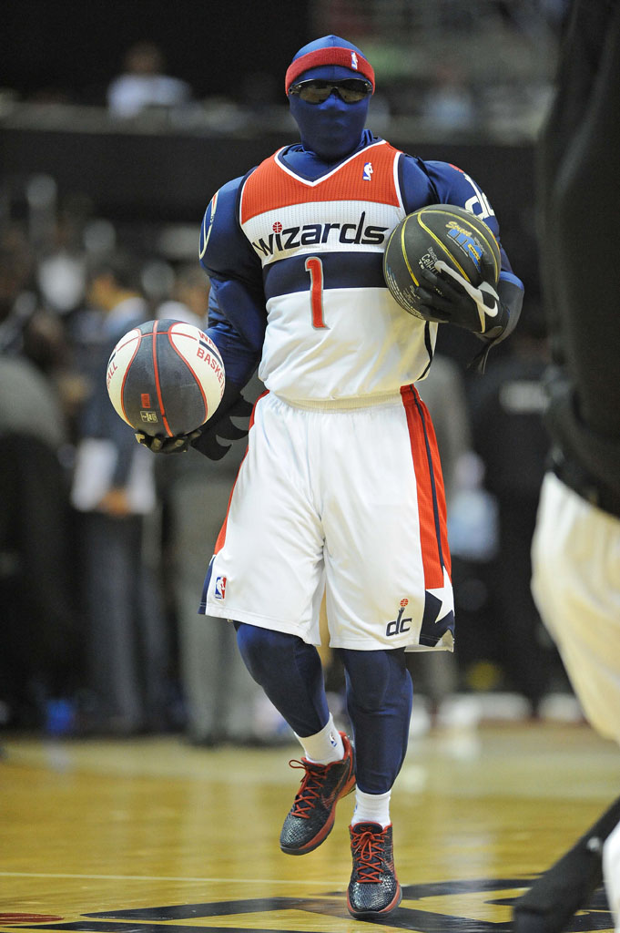 G-Man of the Washington Wizards wearing the Nike Zoom Kobe 6
