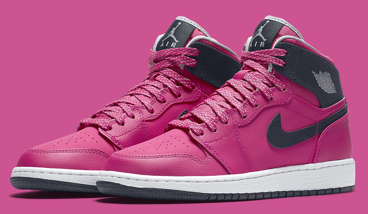 Air Jordan 1 High Girls Pink/Black (1)