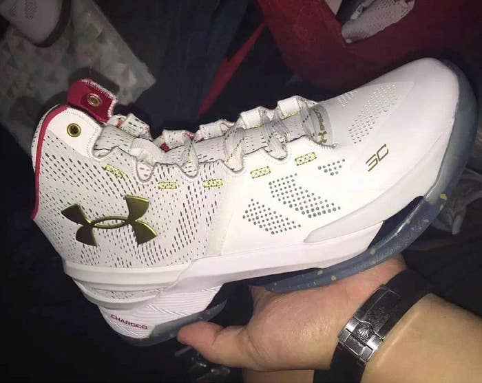 Under Armour Curry Two White/Gold-Red-Navy (1)