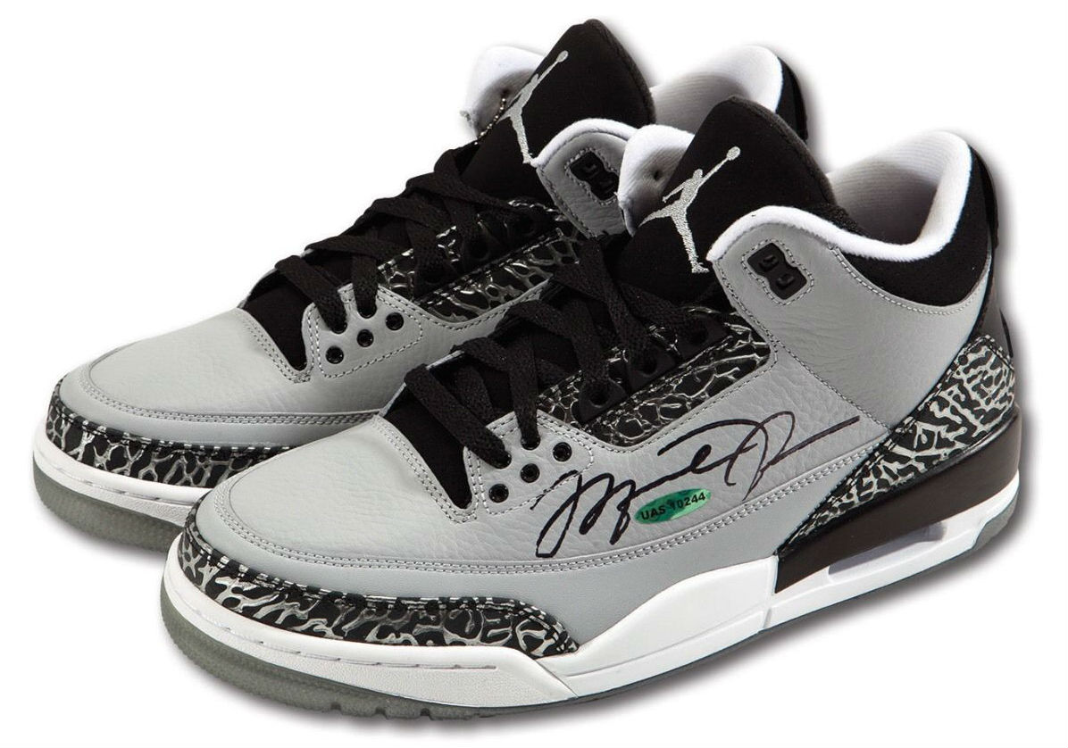 Air Jordan 3 Wolf Grey Autographed (2014)