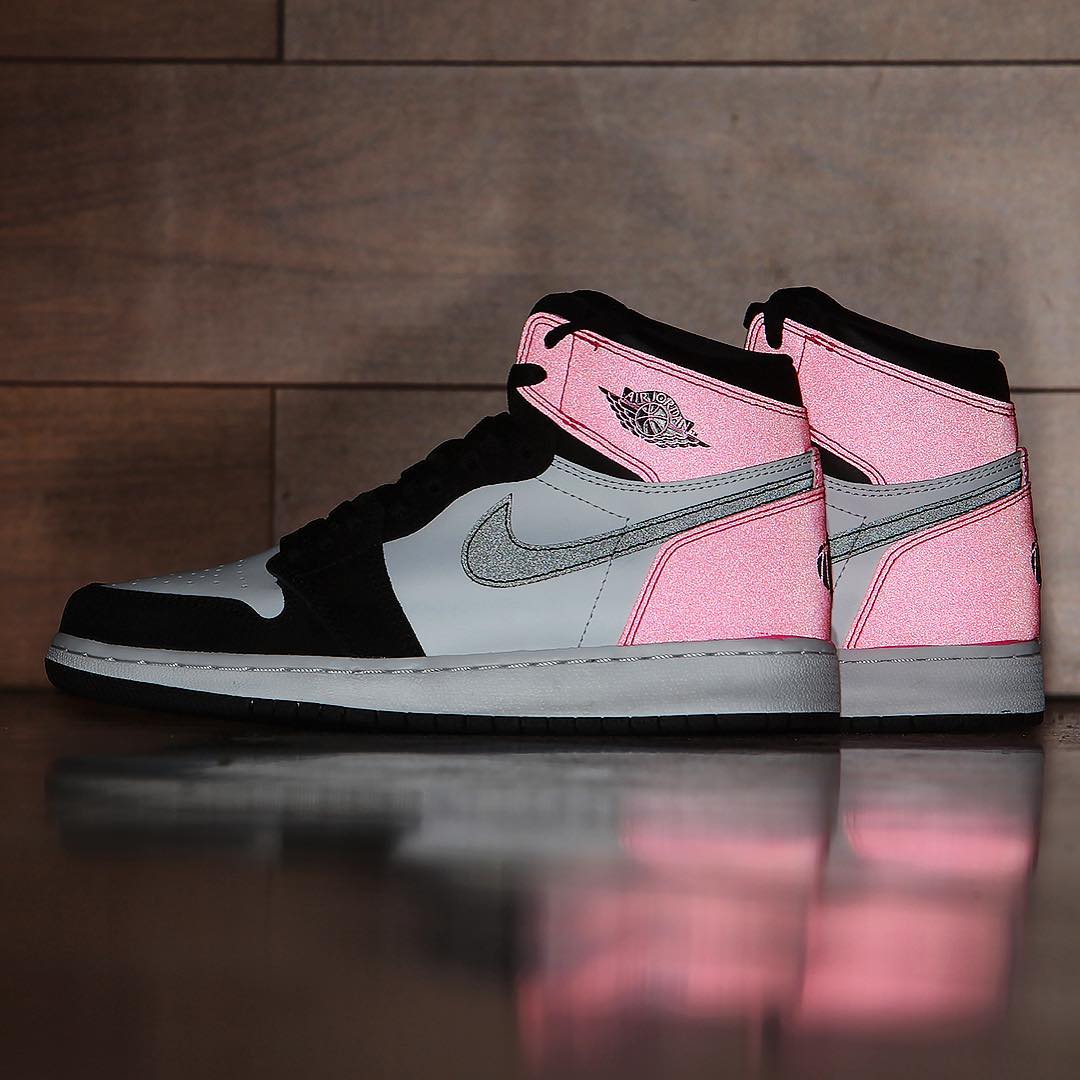 Air Jordan 1 Valentine&#x27;s Day Black Pink Release Date 3M 881426-009 (9)