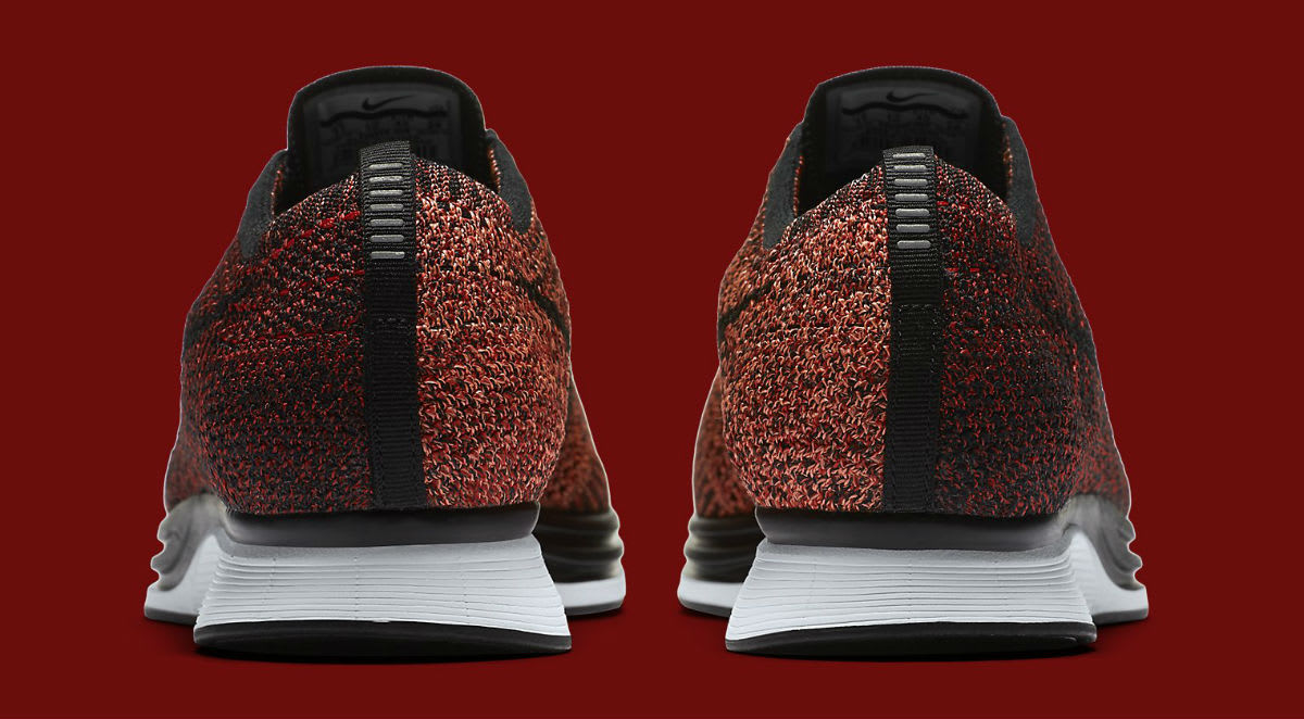 Nike Flyknit Racer University Red Black Mango Release Date Heel 526628-608