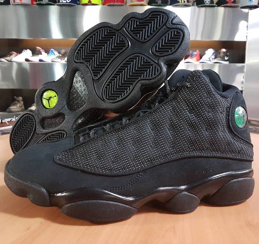 Nike Mens Air Jordan 13 Retro Black Cat Black/Anthracite 414571-011 