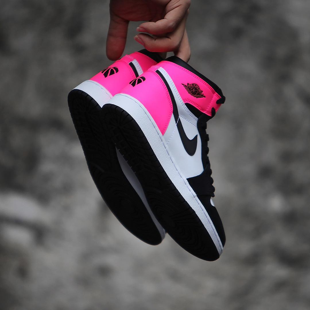 Air Jordan 1 Valentine&#x27;s Day Black Pink Release Date 3M 881426-009 (8)