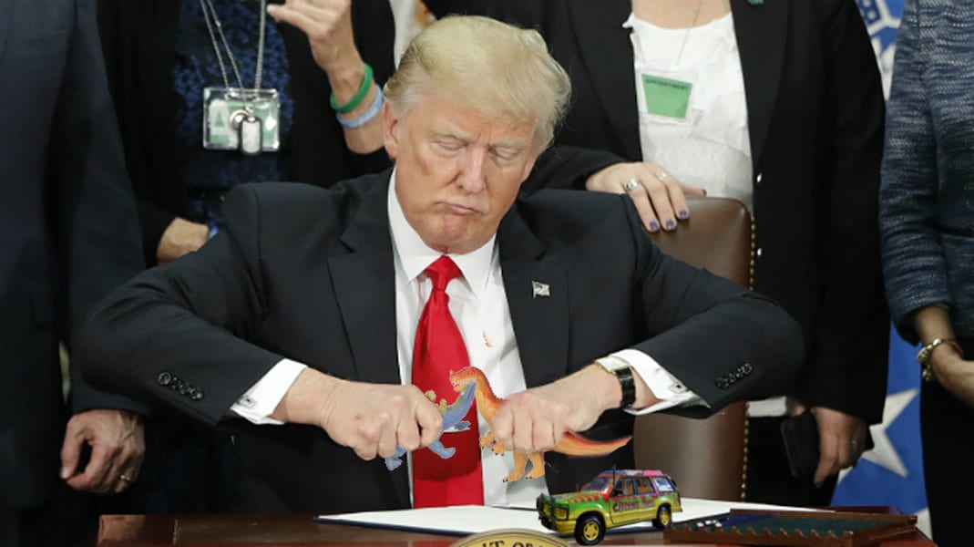 Trump hands