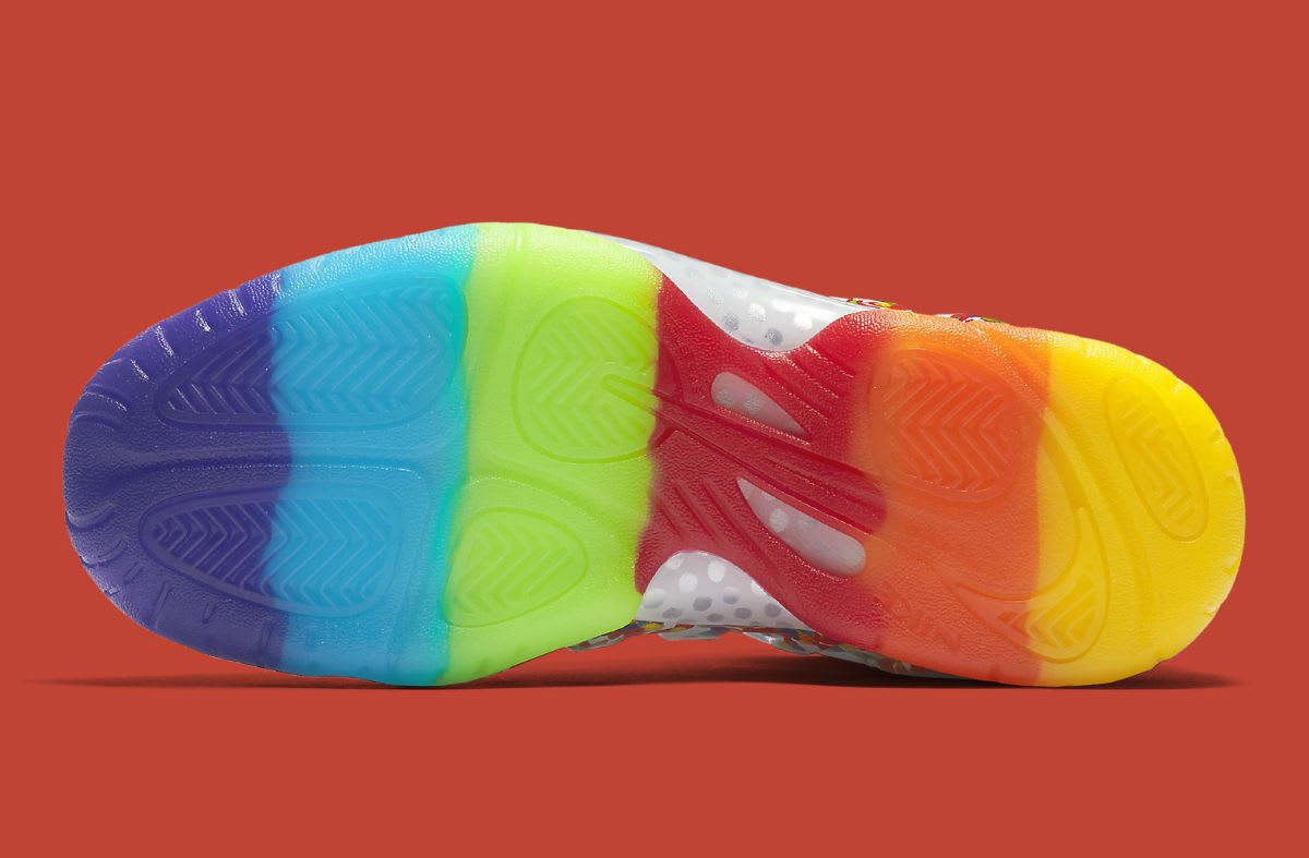 Nike Foamposite Pro Fruity Pebbles Release Date Sole 644792-101