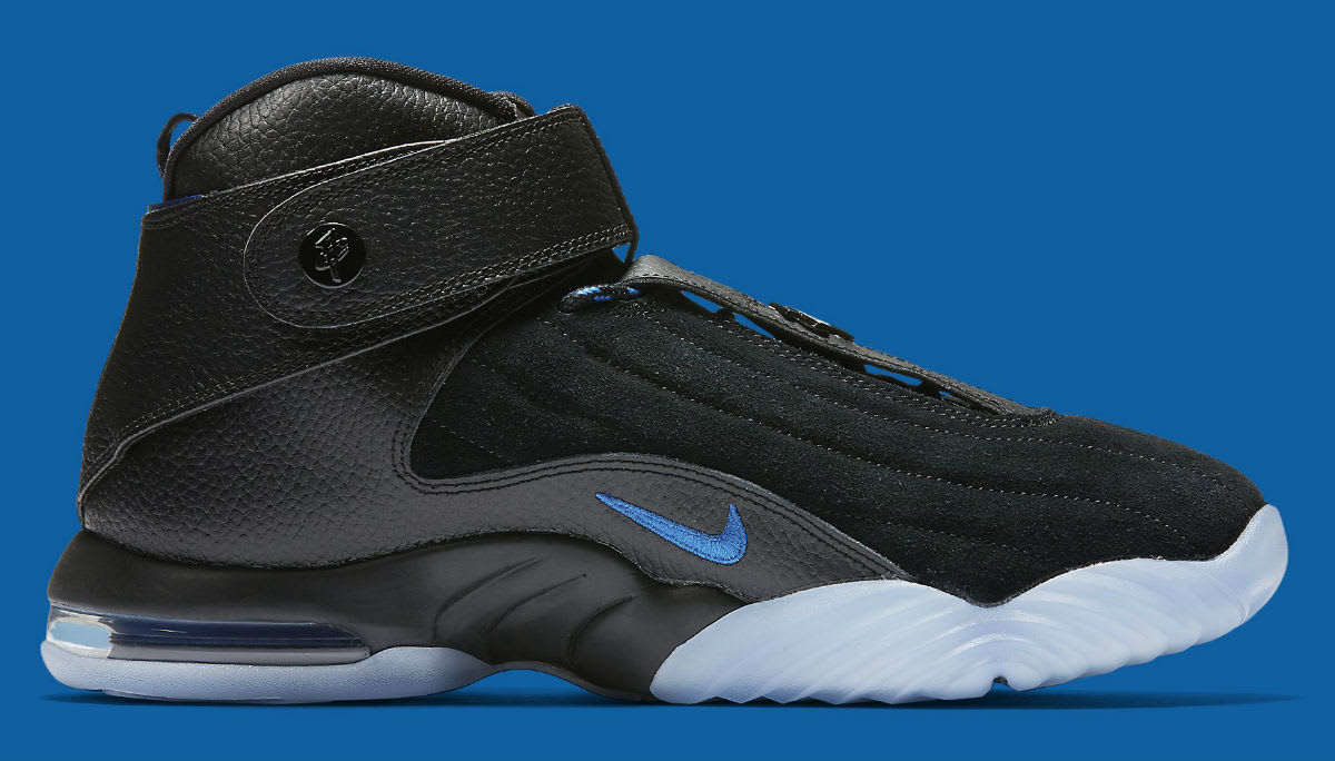 Nike Air Penny 4 Black/Blue Release Date Medial 864018-001