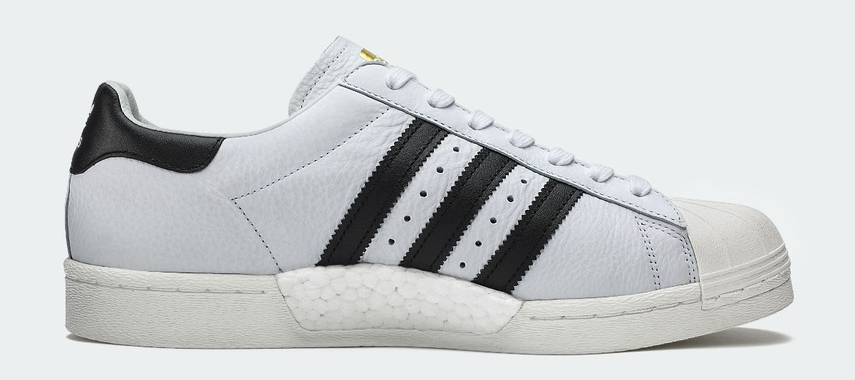 Adidas Superstar Boost White Black Release Date Medial BB0188
