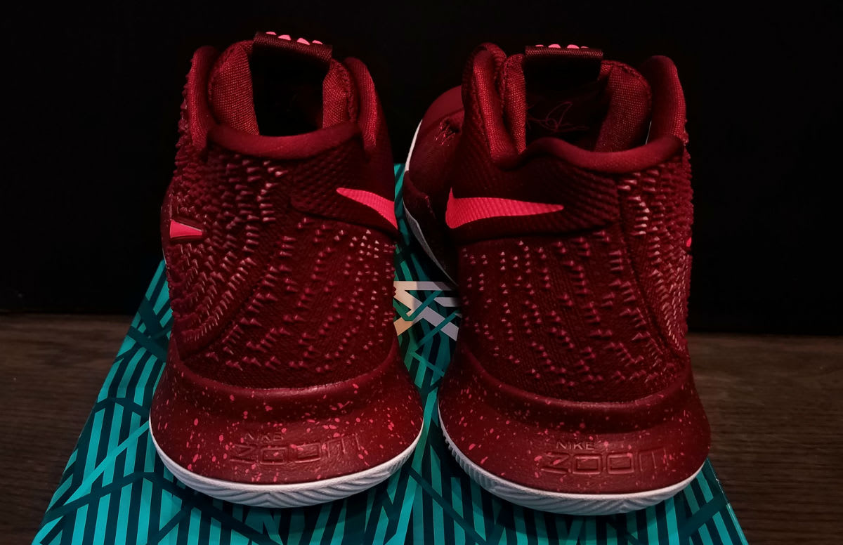 Nike Kyrie 3 Team Red Total Crimson Release Date Heel 852395-681