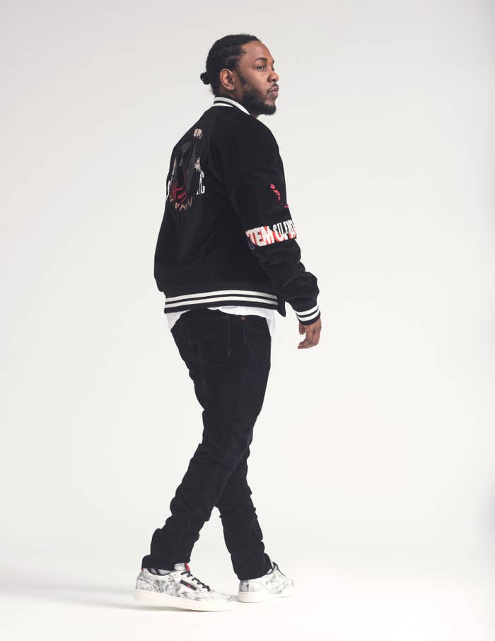Kendrick Lamar Wearing Reebok Club C