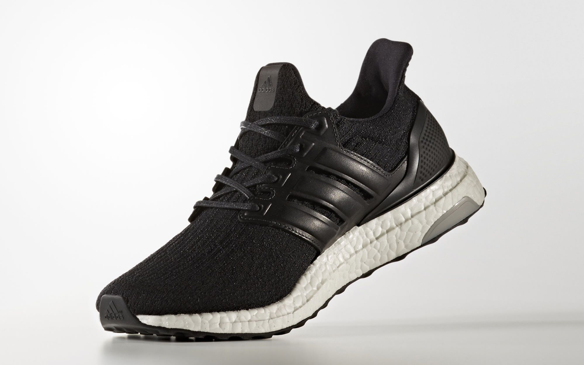 Black Adidas Ultra Boost Leather Cage BA8924 Medial