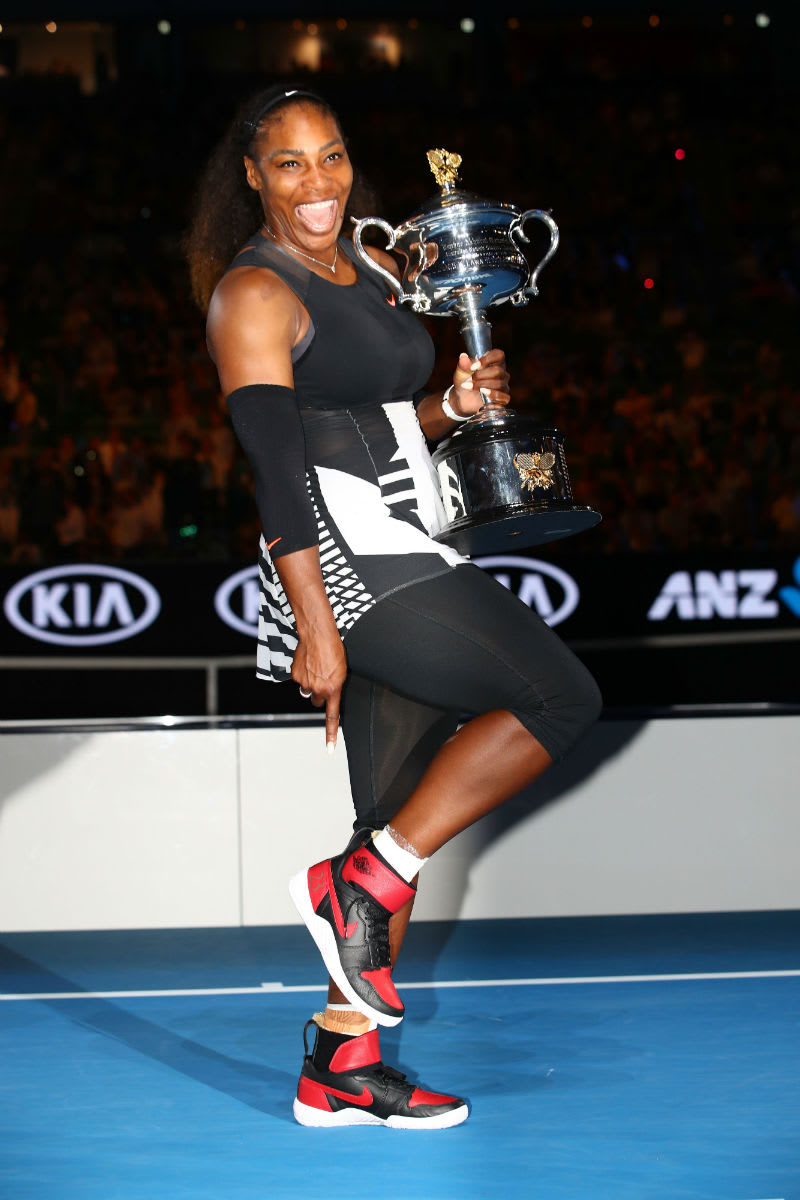 Serena Williams air Jordan 1 x Nike Flare Hybrid 23 Grand Slam Custom