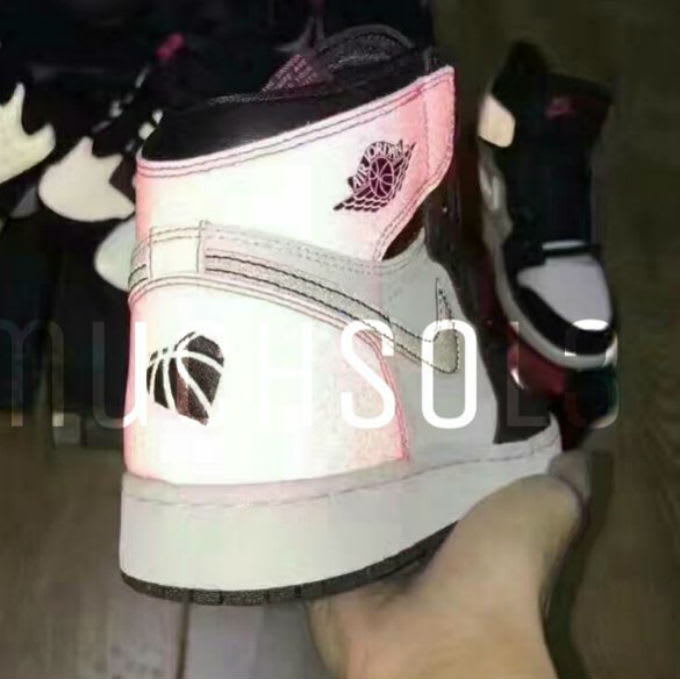 Air Jordan 1 Valentine&#x27;s Day Black Pink Release Date 3M 881426-009