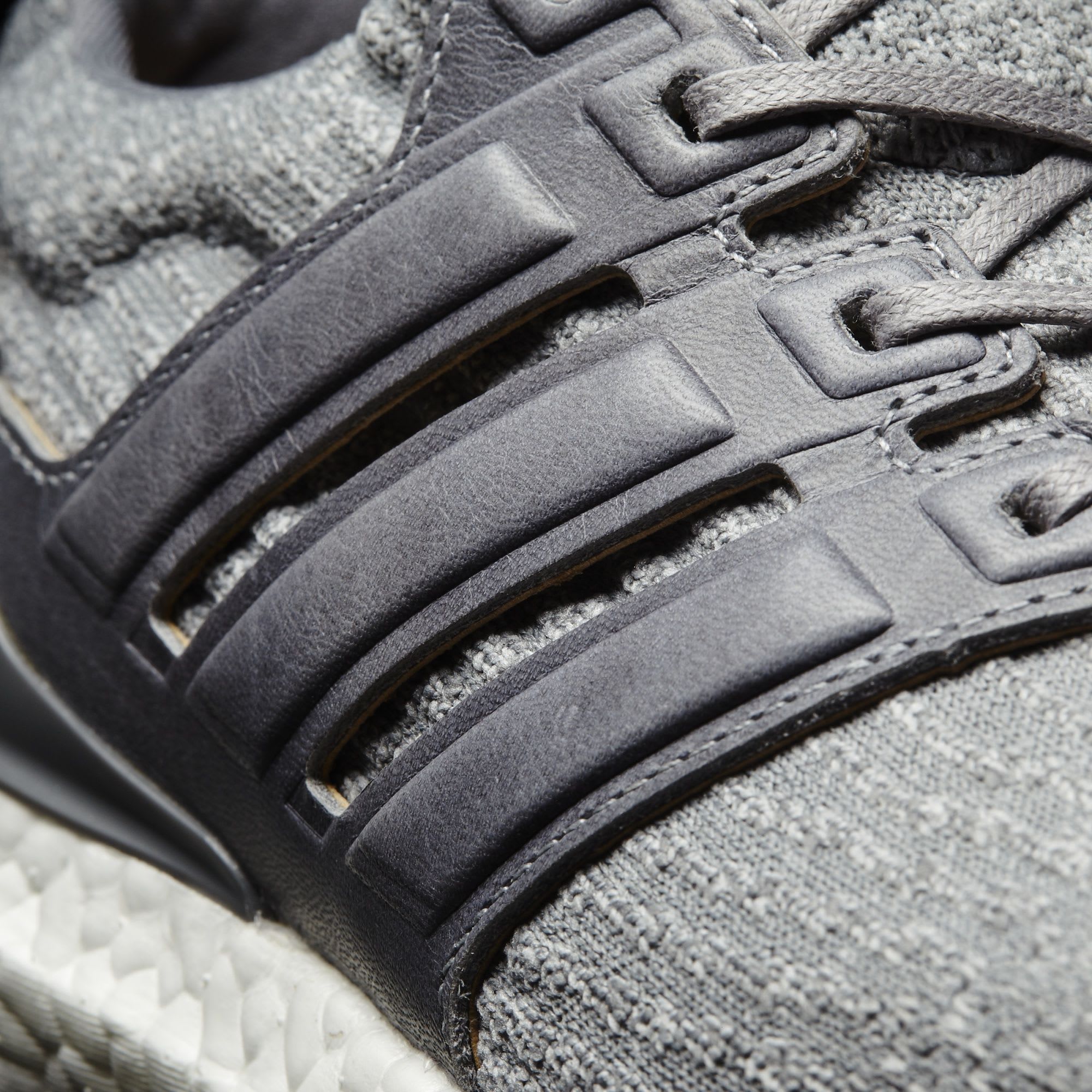 Adidas Ultra Boost 3 Grey Leather Suede BB1092 Cage Detail