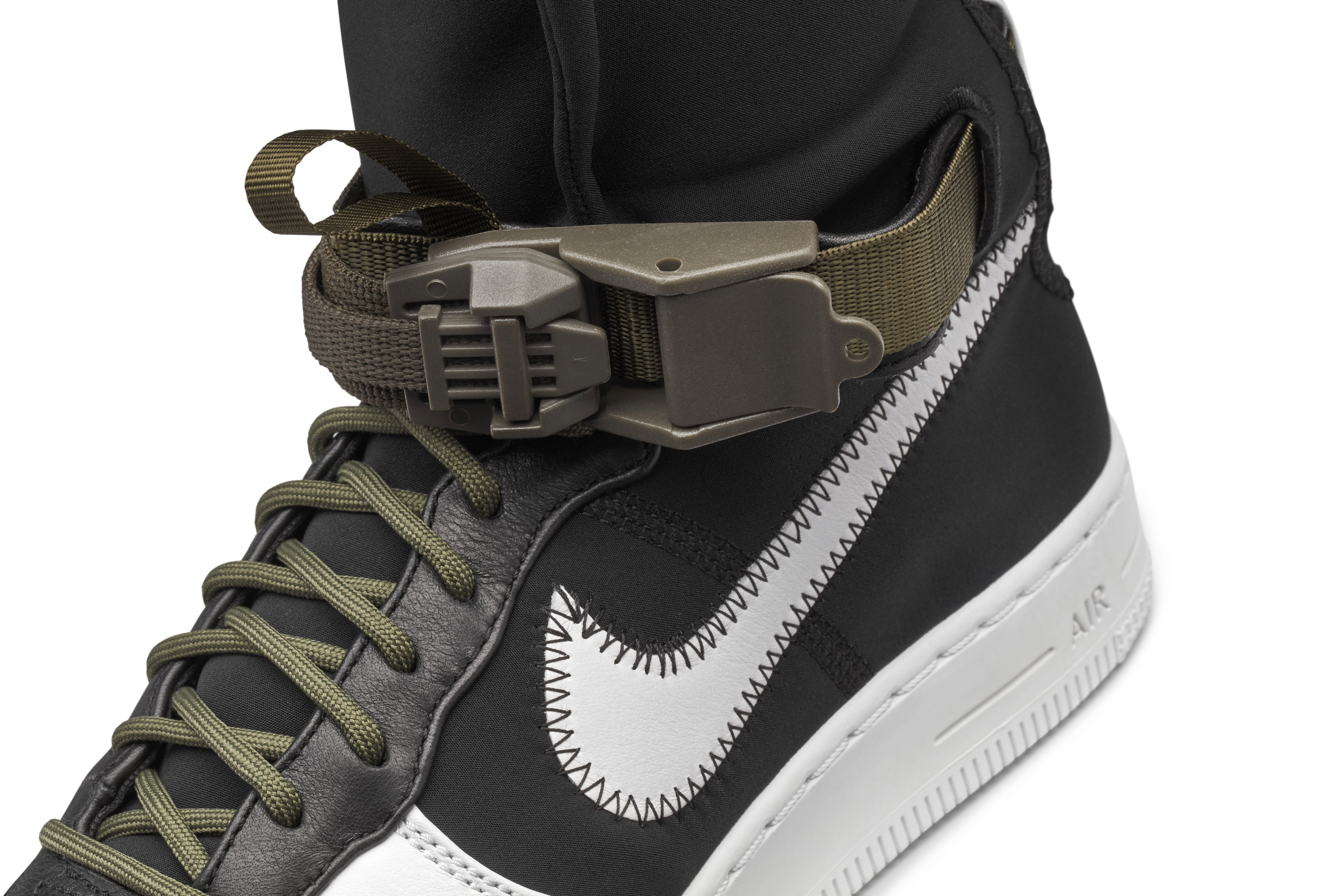 NikeLab Air Force 1 Acronym White Black Detail
