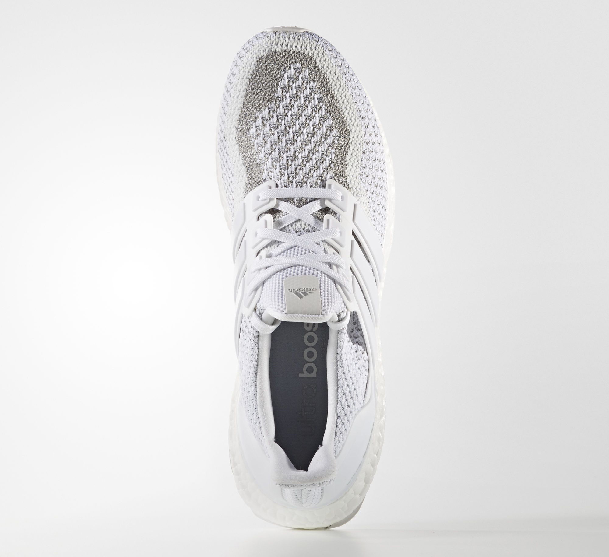 White Adidas Ultra Boost Reflective Top