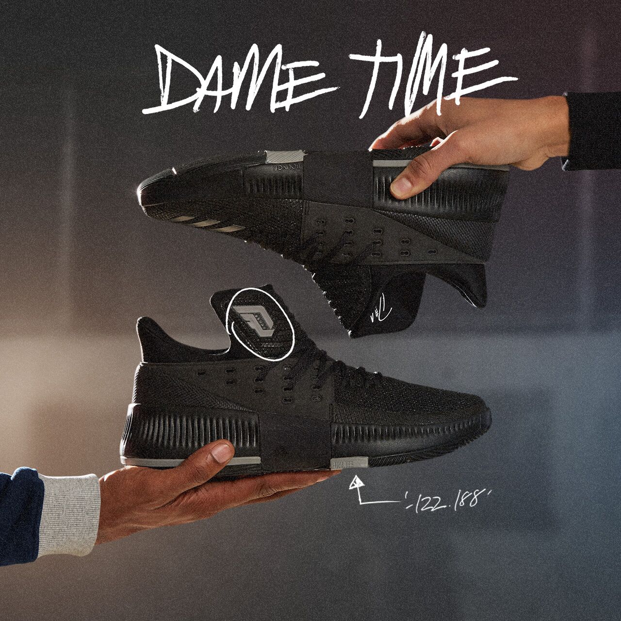 Adidas Dame 3 Lights Out In-Hand