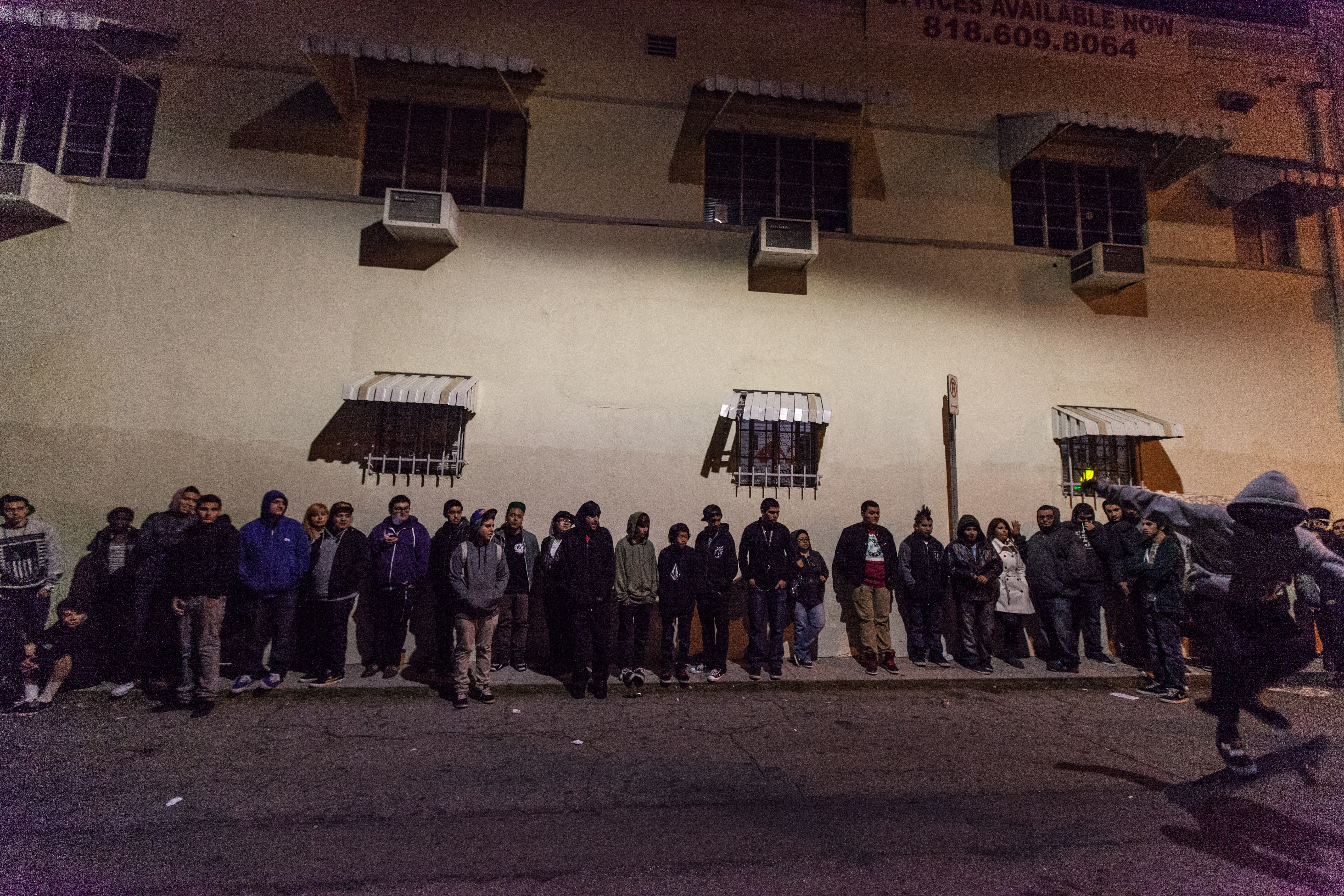 Lines outside of a store on Fairfax