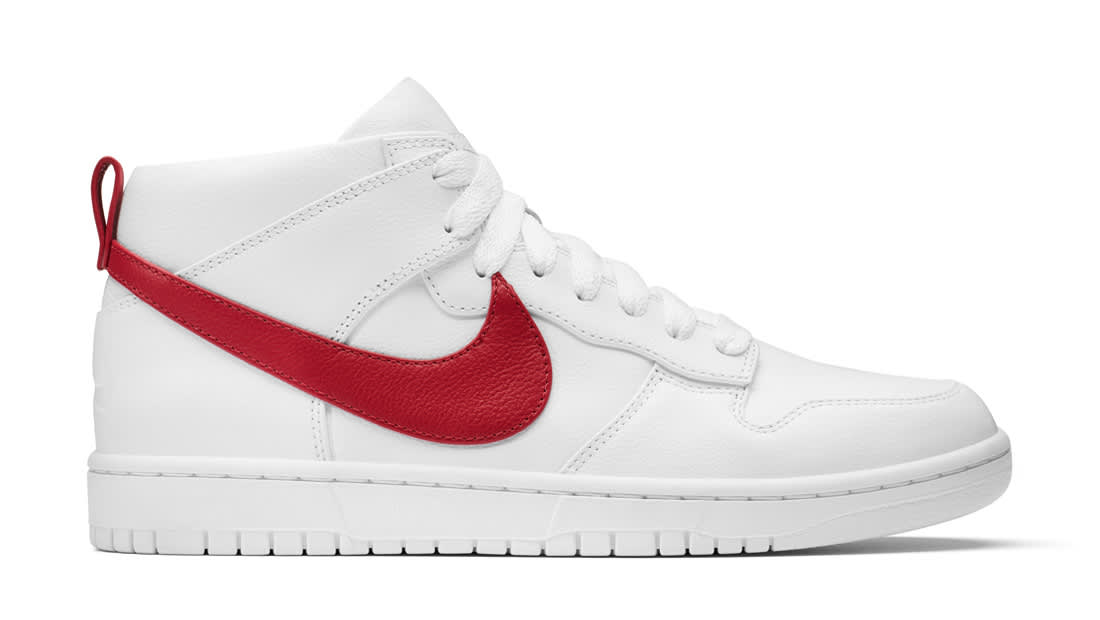 NikeLab Dunk Lux Chukka X RT White/Red Sole Collector Release Date Roundup