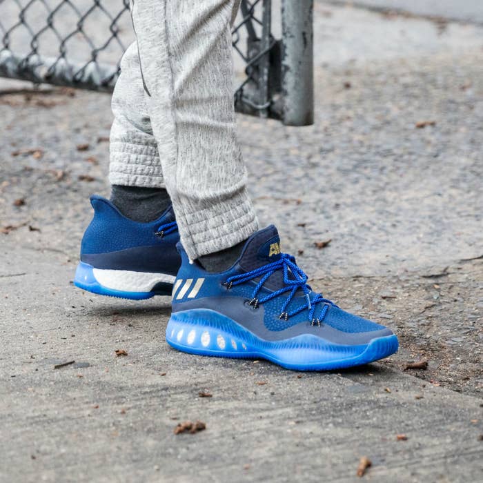 Andrew Wiggins Adidas Crazy Explosive Low Gold Standard On-Foot