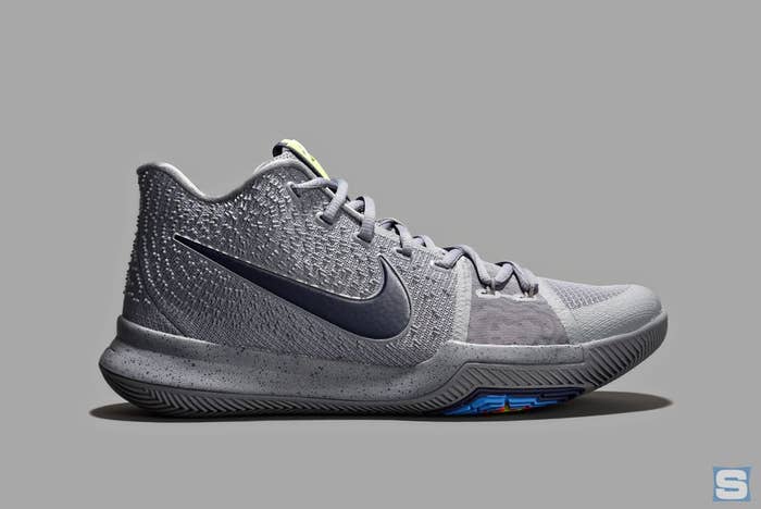 Nike Kyrie 3 Cool Grey Midnight Navy Pure Release Date Lateral 852395-001