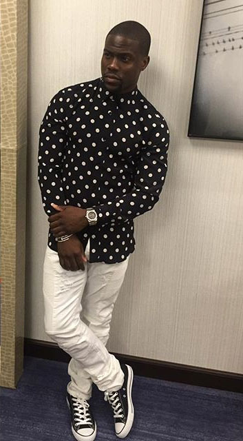 Kevin Hart wearing the Converse Chuck Taylor All Star