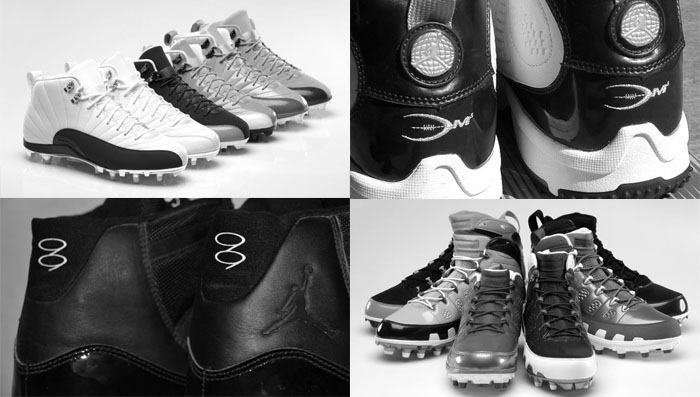 All black jordan sale football cleats