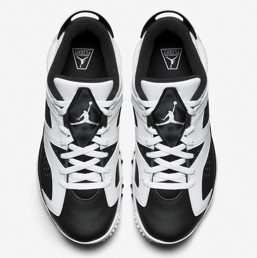 Air Jordan 6 Golf Shoes White/Black (4)