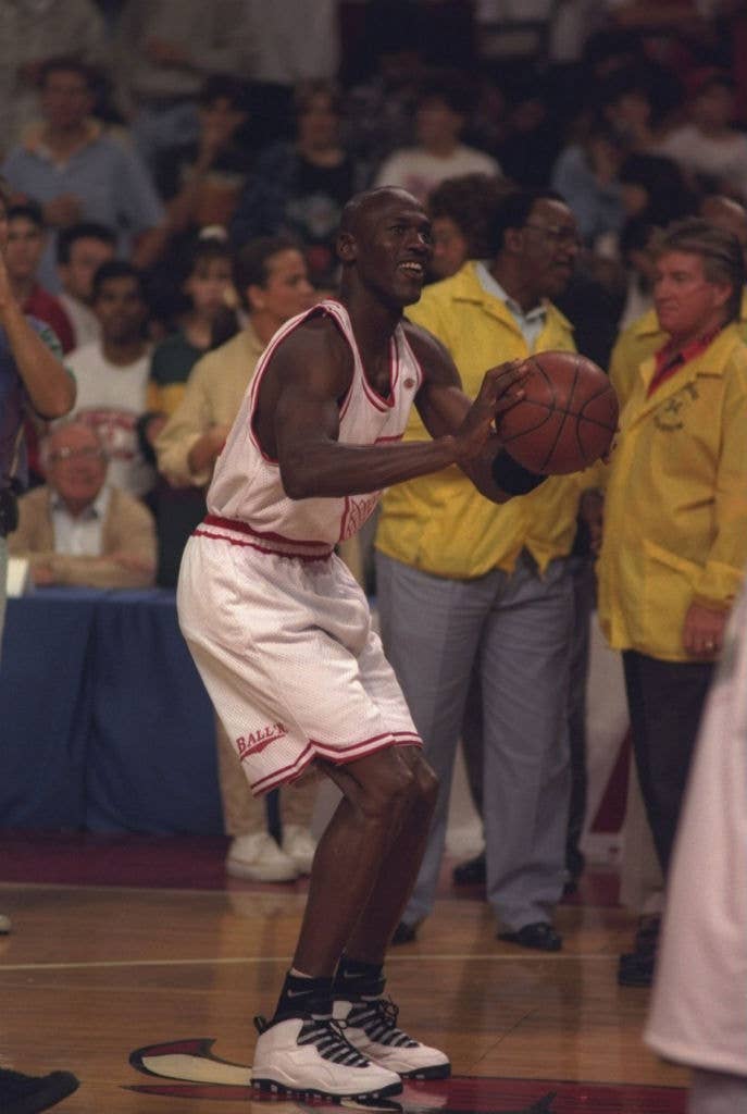 Air Jordan 9, B.J. Armstrong Player Exclusive, Game Worn, Nike, 1994