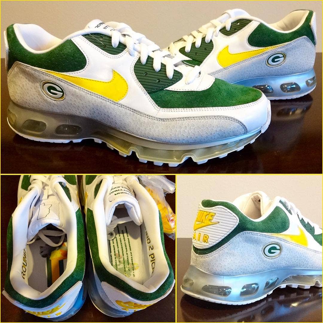 This Packers-Themed Nike Air Max Sample Was Made for Brett Favre Years Ago