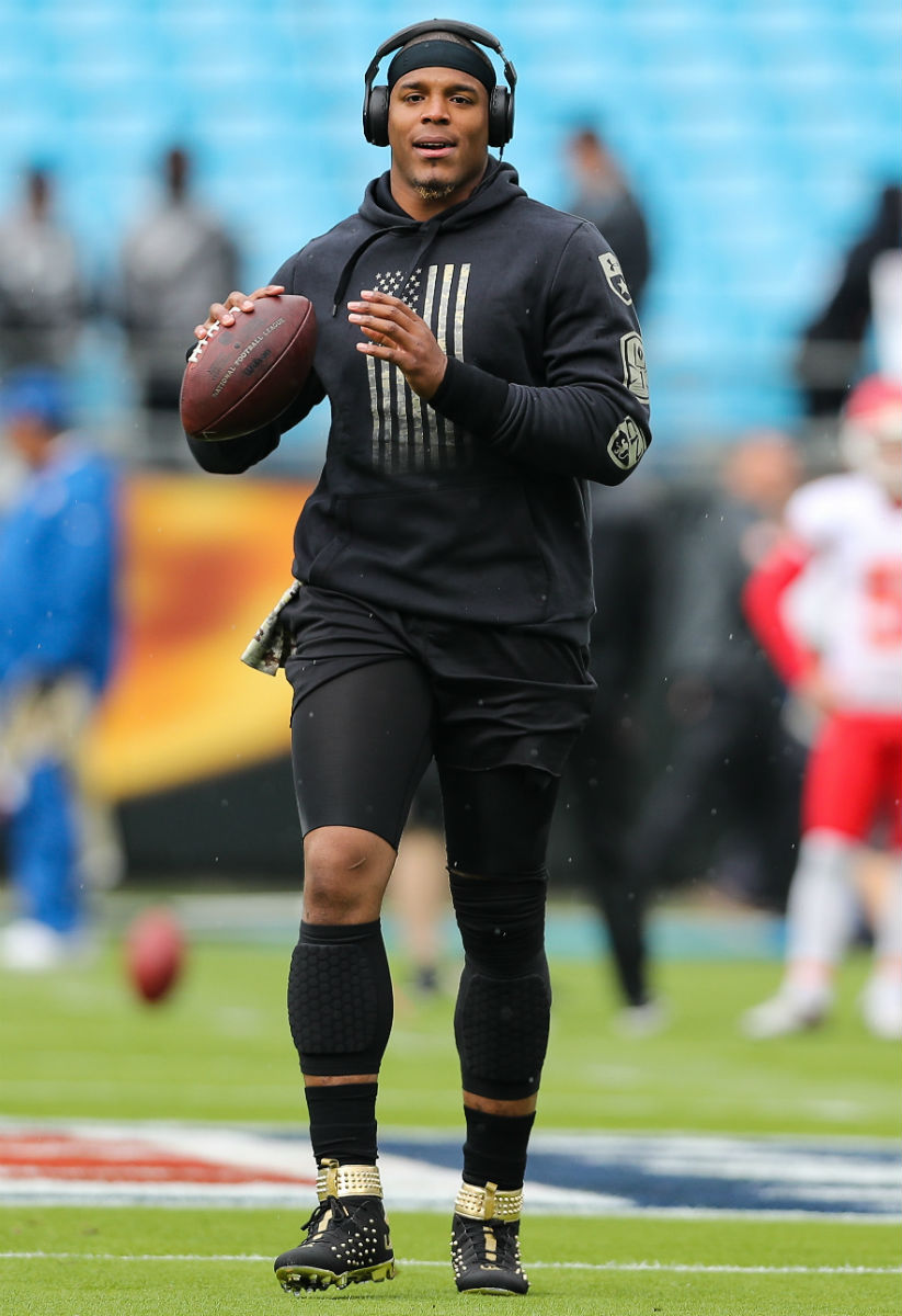 Cam Newton Spiked Under Armour Cleats