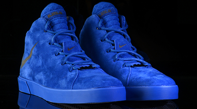 LeBron James' Blue Suede Shoes | Complex