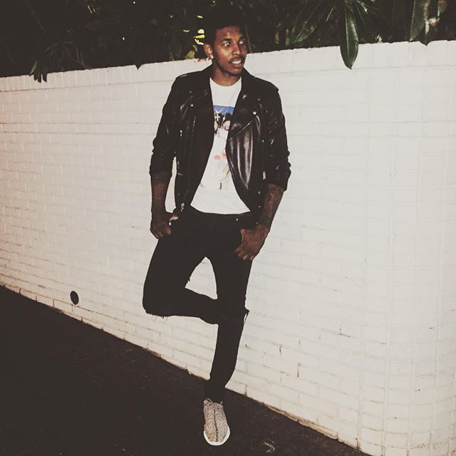 Nick Young wearing the &#x27;Turtle Dove&#x27; adidas Yeezy 350 Boost