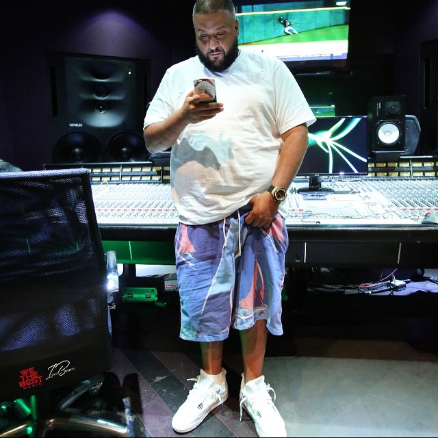 DJ Khaled wearing the &#x27;Bling&#x27; Air Jordan IV 4